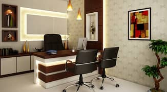 Chance Deal : 500 Sqft Modern Furnished Office In Top Class Building Of I. I Chundrigar At Low Rent.