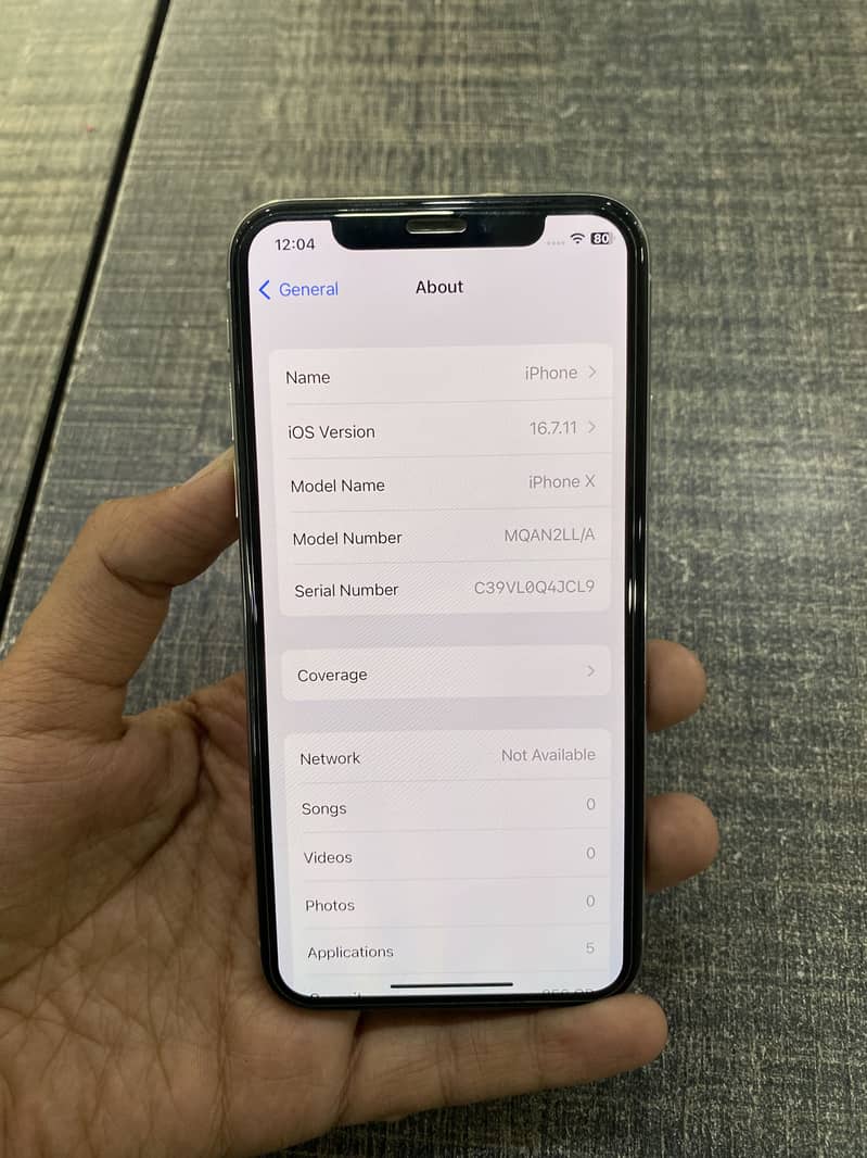 Iphone x 256 pta read add 3