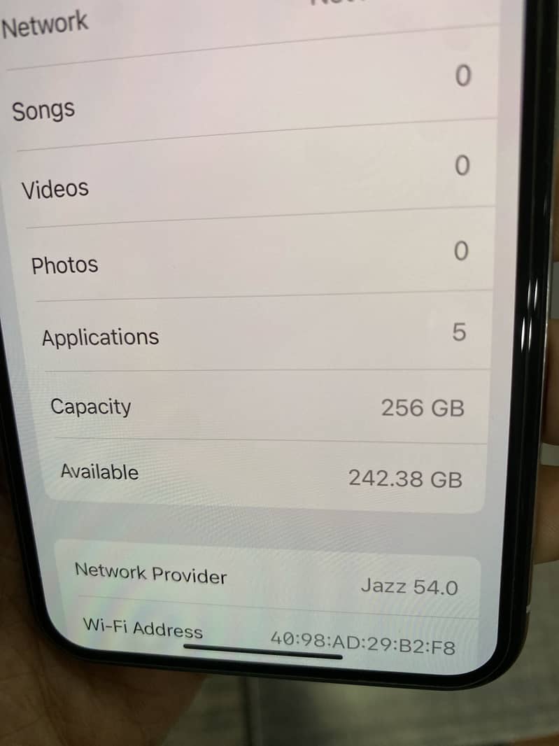 Iphone x 256 pta read add 4