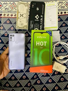 Infinix HOT10 play with box charger (03236993684)