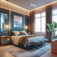 Furnished 1-Bedroom Apartment on installment Plan in Gulberg , Lahore
