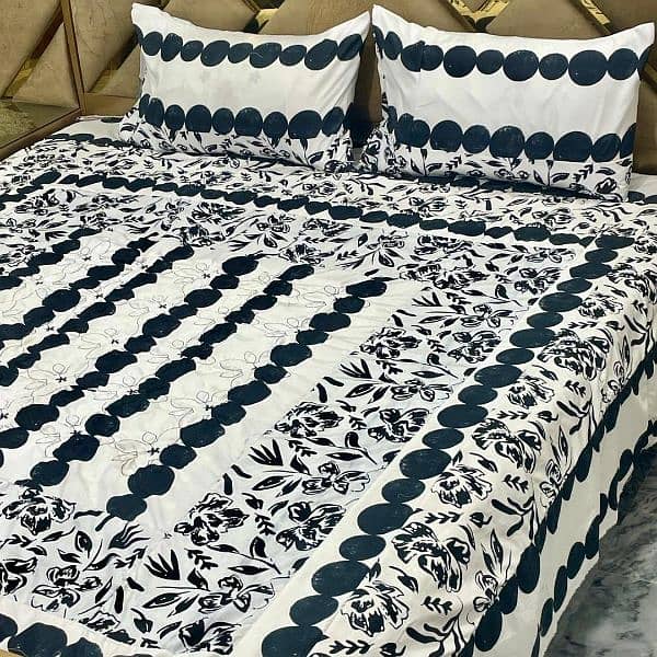 3Pcs Cotton Sotton Patchwork Double Bedsheets 0