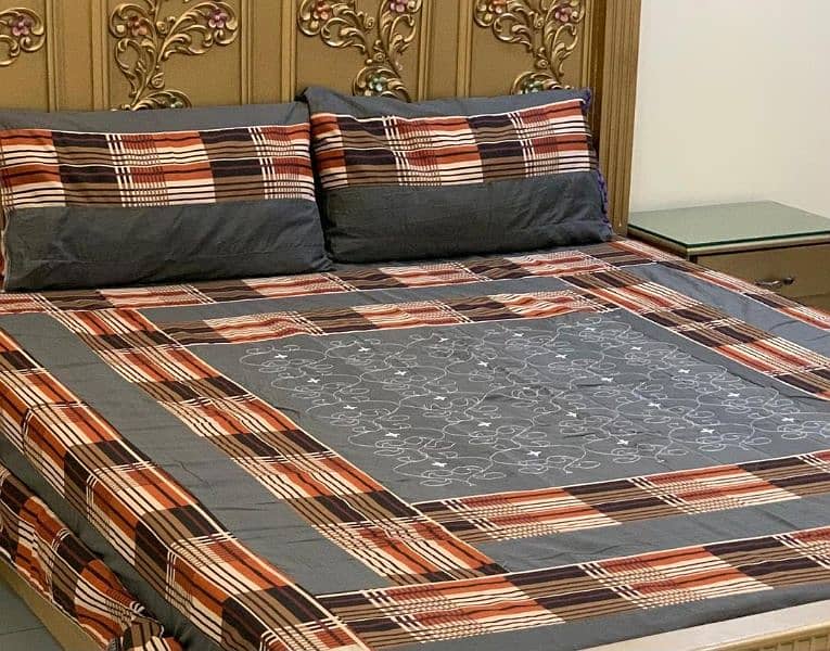 3Pcs Cotton Sotton Patchwork Double Bedsheets 1