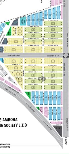 400 Sq Yd Plot Sale In Block 3 Saadi Town Karachi 60 Feet Road (lease Map Approve)
