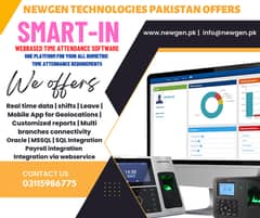 Zkteco Smart-in Cloud base Time Attedance Software in just PKR:6000