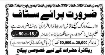 Intrested people can send CV or discharge book in this nmbr03195208044