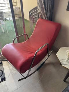 Red rocking chair