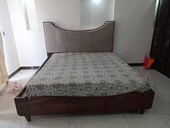 Bed set with side tables and sofa