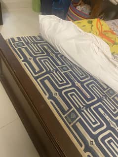 Solid sturdy wooden king size bed
