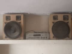 pair of a boofer speaker