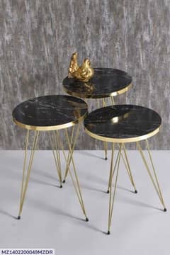 3 PCs coffee table set made up of metal