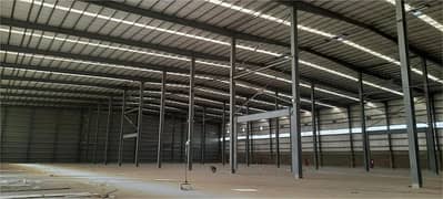 Kahuta Industrial 60,000 Sqft Warehouse with 30 Feet Height available for Rent.