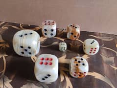 it's new marble piece dice different sizes