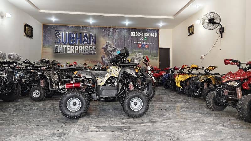 Double Disk Breaks 125cc Hunter Jeep Atv Quad Bike Delivery In All Pak 1