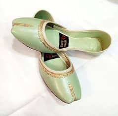 Women PU Leather Embroidery Fancy Khussa