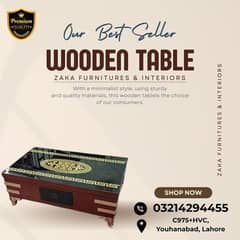 wooden table/centre table / nesting table/set of tables/versace desig