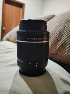 sony alpha A mount 55-200mm SAM dslr camera lens