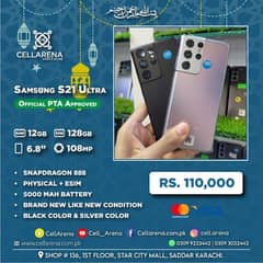 Samsung S21 Ultra 128GB Official PTA Approved CellArena