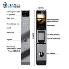 Wholesale Smart Handle WiFi Fingerprint Electric Door lock Airbnb tt