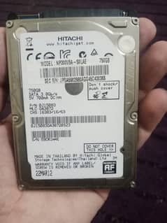 750 GB hard drive of Hitachi with good condition