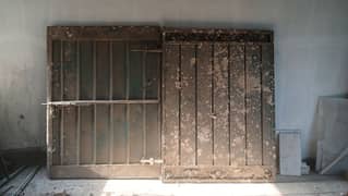 Heavy guage iron gate two sides