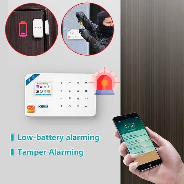 Burglar Alarm System Security Alarm system motion door sensor Tuya app 2