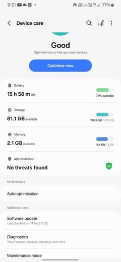 Samsung A15 10/10 condition