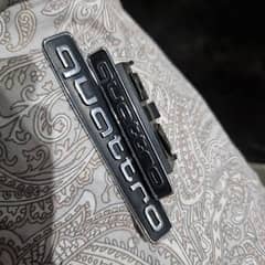 AUDI GENUINE BLACK EDITION QUATTRO BADGE FRONT & REAR 4G0 853 737