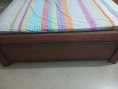 bed with mattress