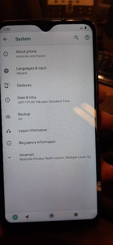 Motorola One Macro 4/64 Single Sim Approve Condition 10/10 Hai 4