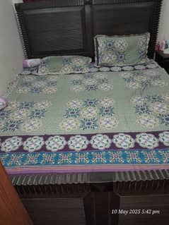 KING SIZE DOUBLE BED in good condition with SPRING MATTRESS