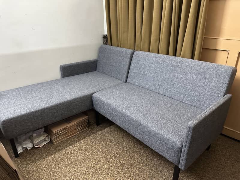 Habbit L shape sofa set almost new just buy 1 month before 0