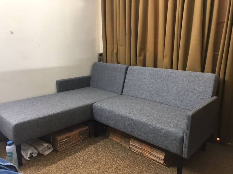 Habbit L shape sofa set almost new just buy 1 month before 3