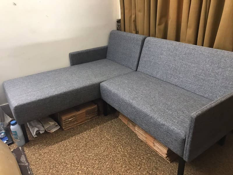 Habbit L shape sofa set almost new just buy 1 month before 6