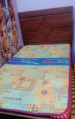 wooden bed new condition