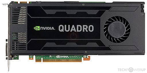 NVIDIA Quadro K4000 Processor GK106  3 GB    GDDR 5 192 bit 0