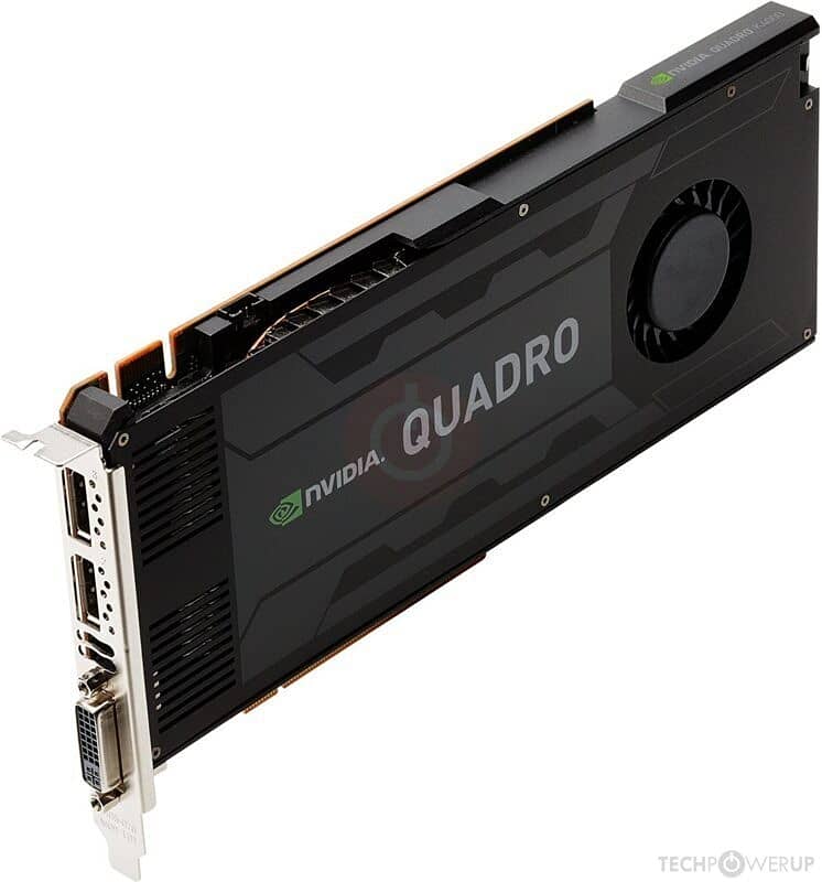 NVIDIA Quadro K4000 Processor GK106  3 GB    GDDR 5 192 bit 1