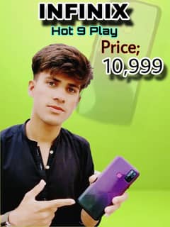 infinix mobile hot 9 play. free delivery in Peshawar. on low price.