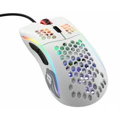 Glorious Model D RGB Gaming Mouse – Matte White