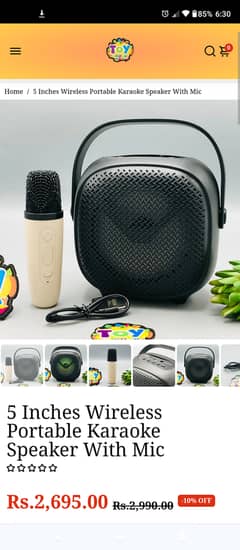 Speaker with wireless Mic