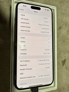 Iphone 15pro max natural titanium dual physical with orignal box cable