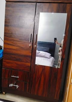 double door wooden Almirah for sale