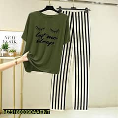 2Pc stitched Sleepwear for women