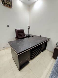Office table and chair