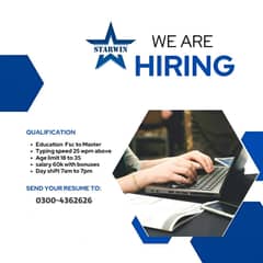 Typing Job | Excel Data entry job