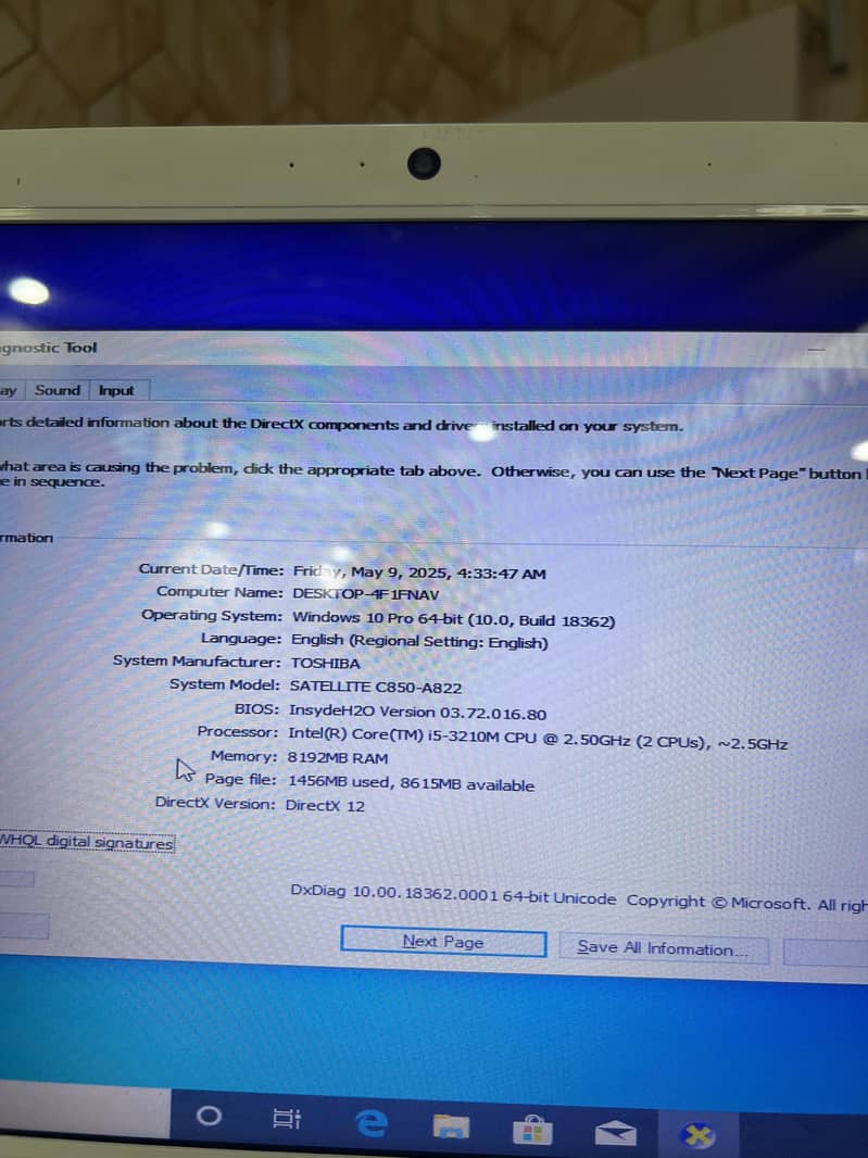 Toshiba Satellite c850 i5 3rd Generation Awesome Laptop 4