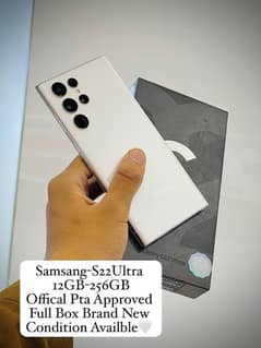 Samsung S22 Ultra 12+256GB official PTA Full Box 10/10