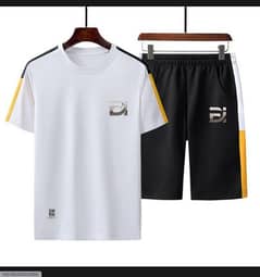 2 Pcs Men,s Polyester Printed Track Suit