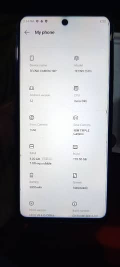tecno camon 18p