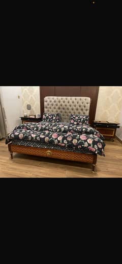 Selling wooden bed set